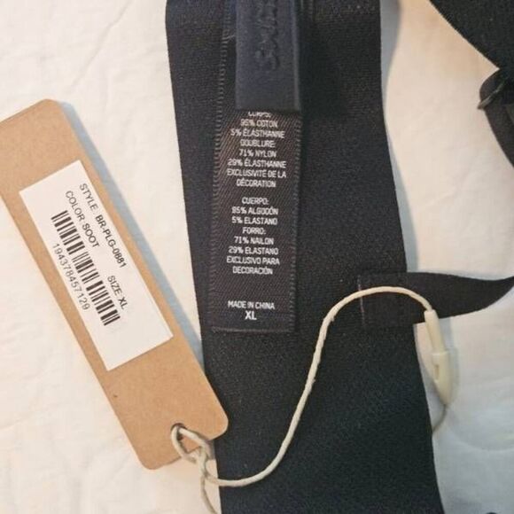 SKIMS COTTON RIBBED TRIANGLE BRA NWT - Picture 8 of 10